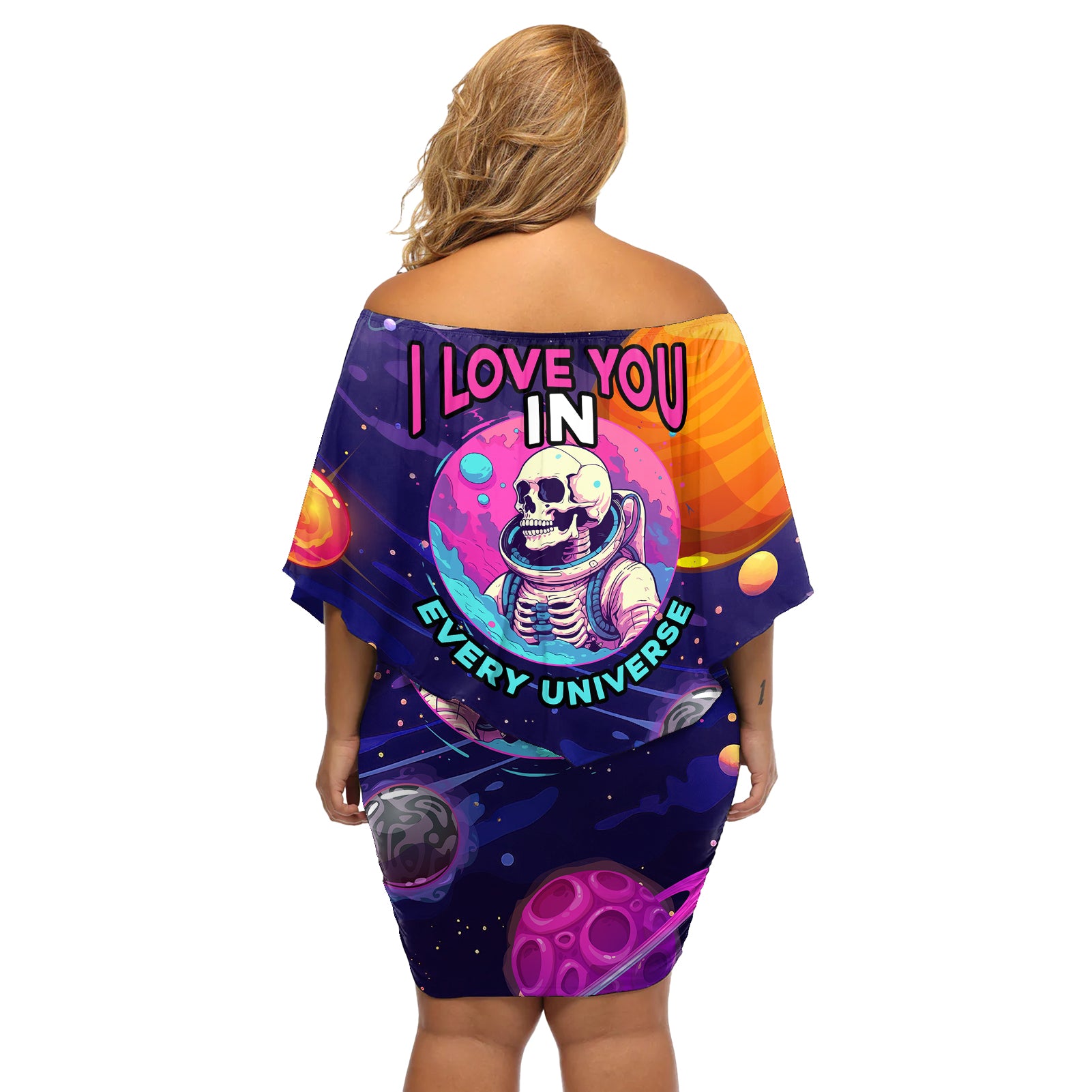skull-off-shoulder-short-dress-i-love-you-in-every-universe-cosmic-abstract-art