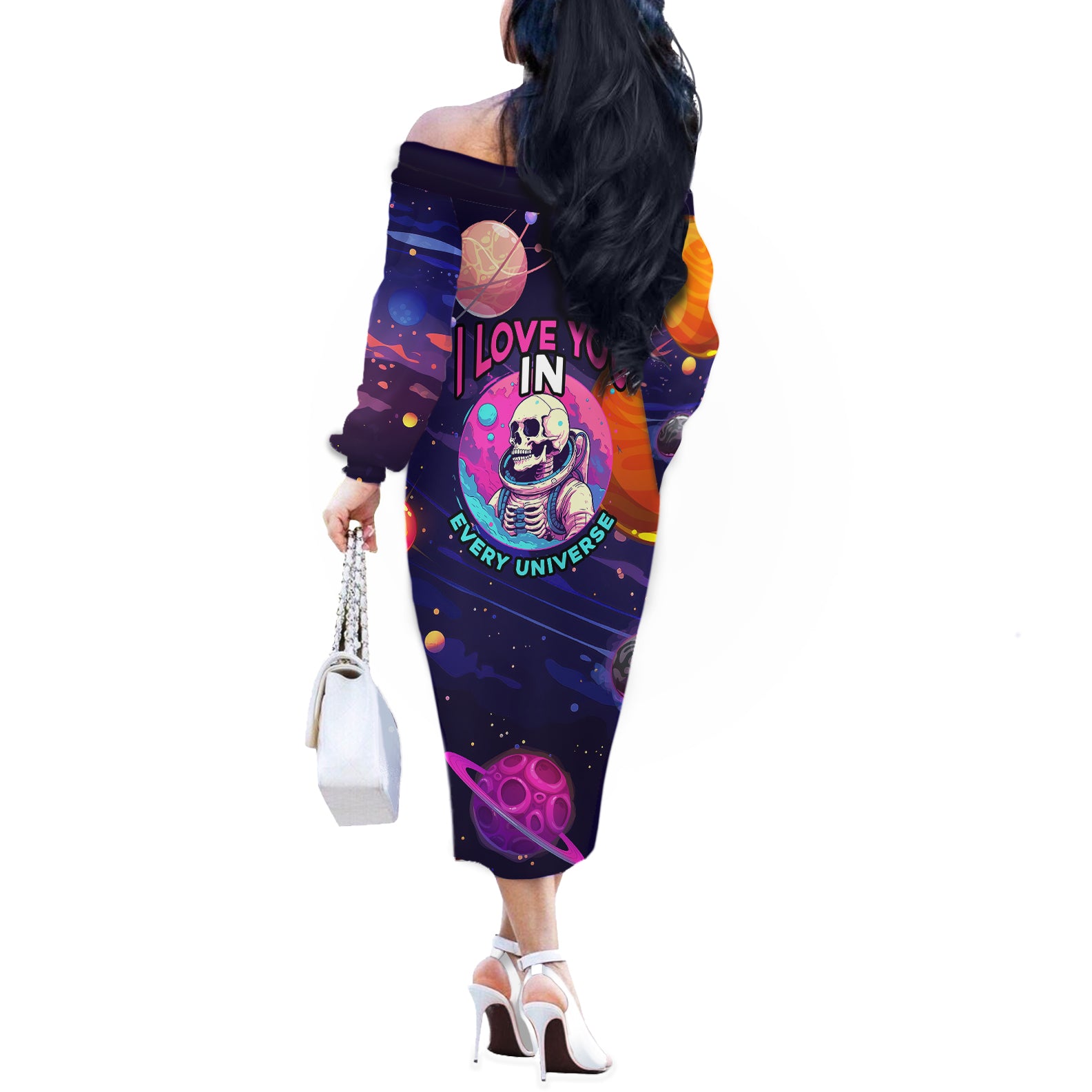 skull-off-the-shoulder-long-sleeve-dress-i-love-you-in-every-universe-cosmic-abstract-art