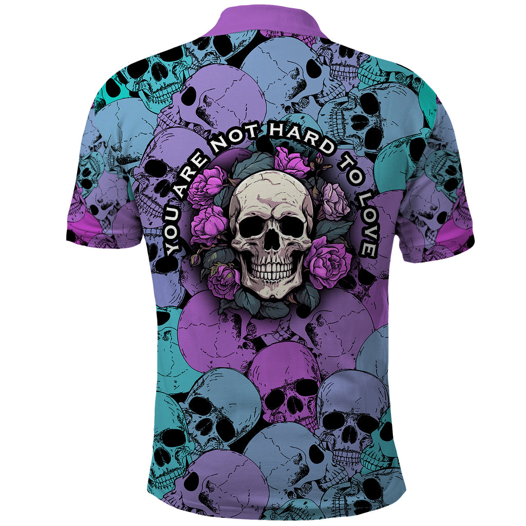 skull-pattern-polo-shirt-your-are-not-hard-to-love