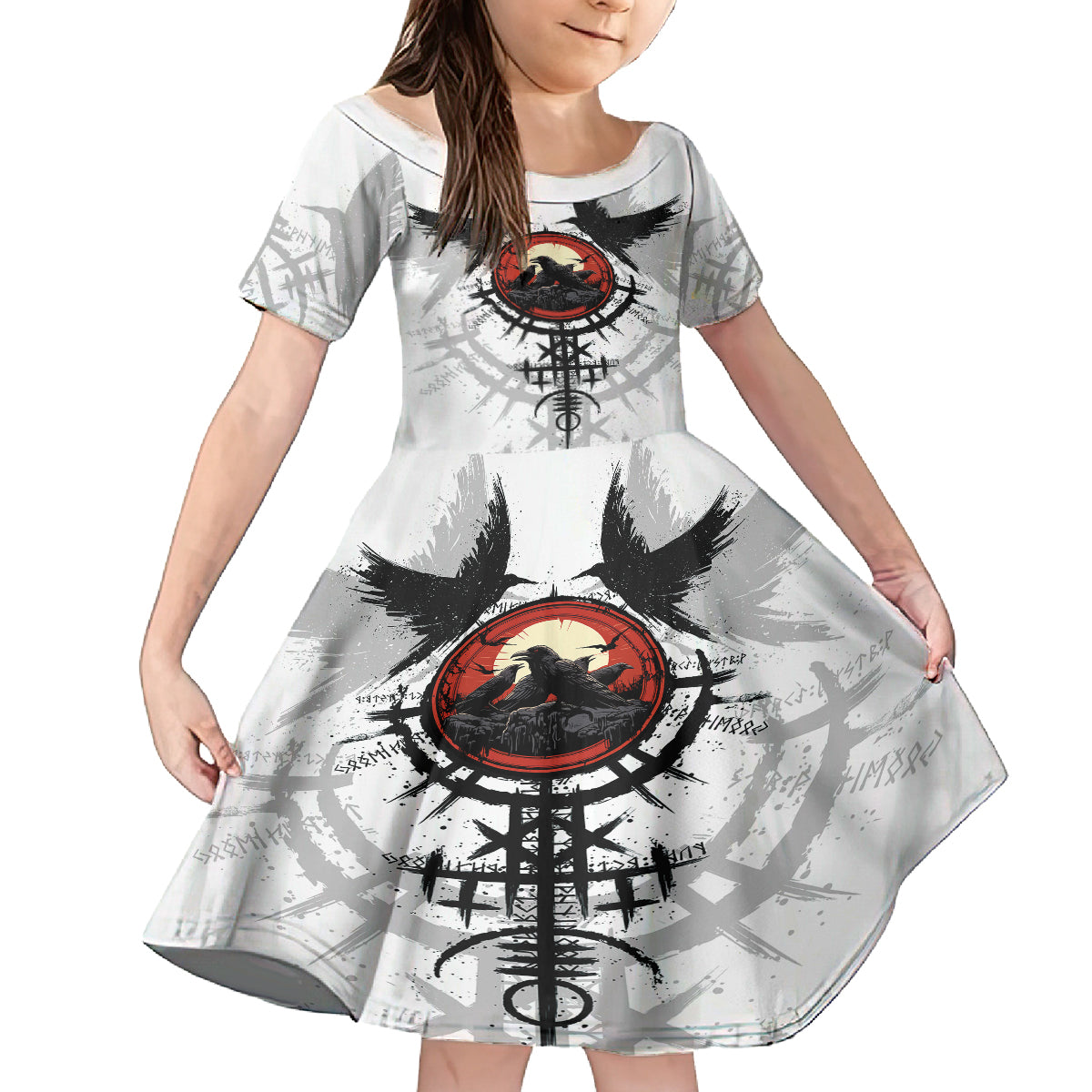 viking-ravens-kid-short-sleeve-dress-cant-hide-our-warrior-pride