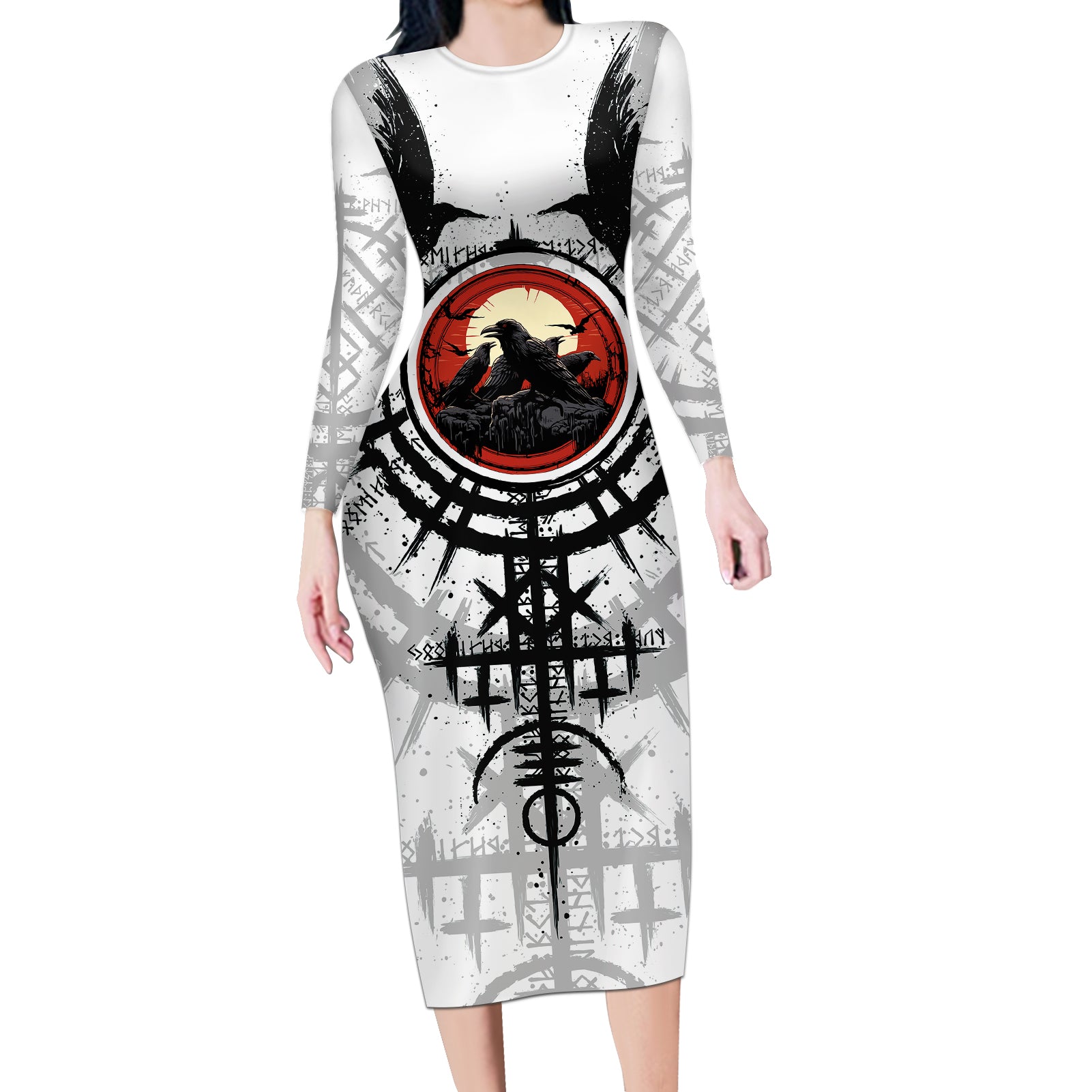 viking-ravens-long-sleeve-bodycon-dress-cant-hide-our-warrior-pride