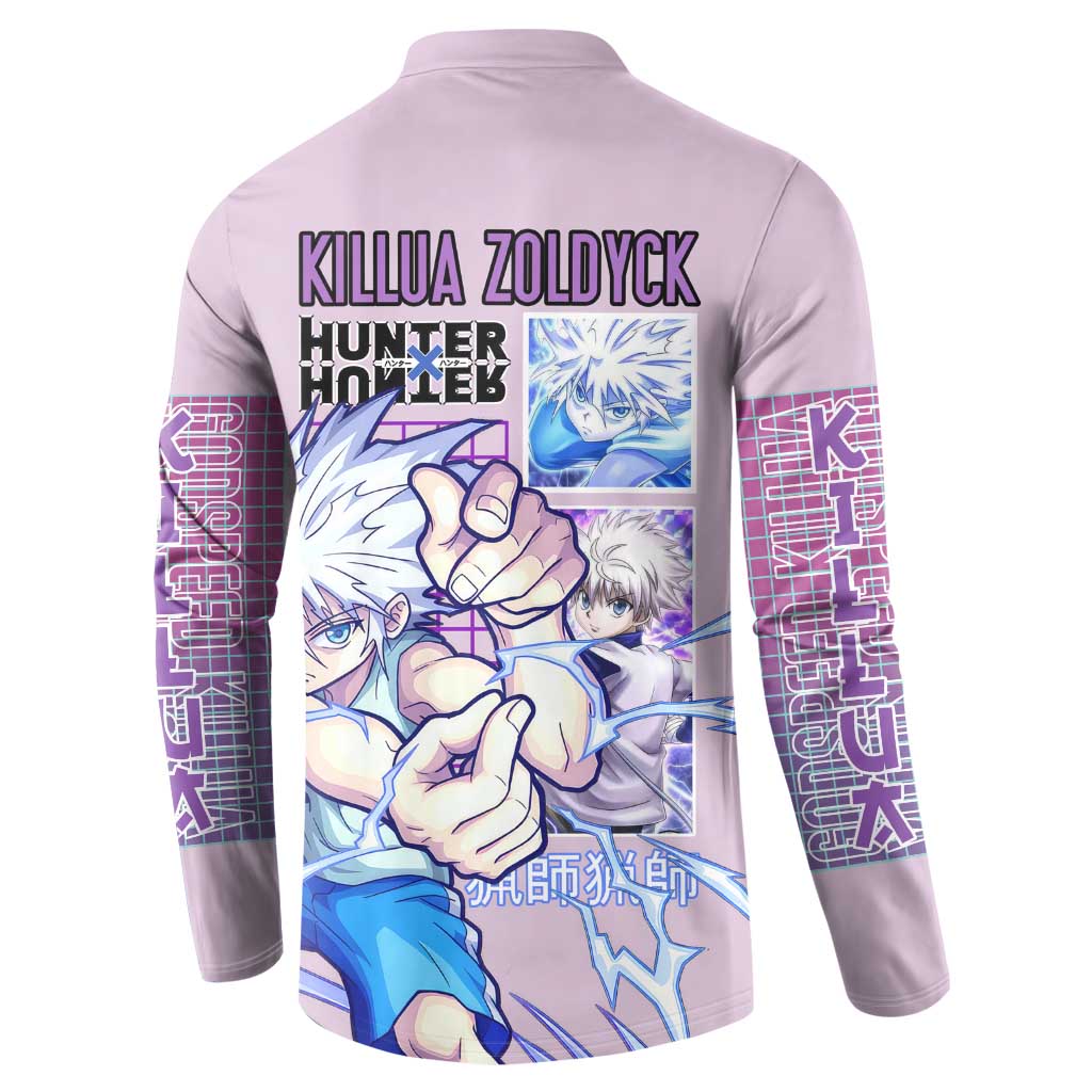 Killua Zoldyck V3 Hunter x Hunter Button Sweatshirt Anime Style