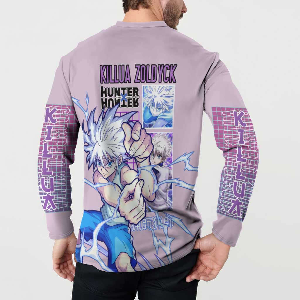 Killua Zoldyck V3 Hunter x Hunter Button Sweatshirt Anime Style