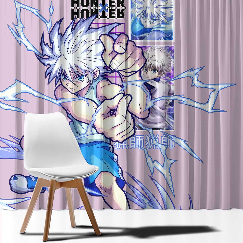 Killua Zoldyck V3 Hunter x Hunter Window Curtain Anime Style