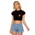Trippy Sasuke Uchiha Naruto Raglan Cropped T Shirt Anime Style
