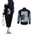 Toshiro Hitsugaya TYBWA Bleach Couples Matching Off The Shoulder Long Sleeve Dress and Long Sleeve Button Shirt Anime Style
