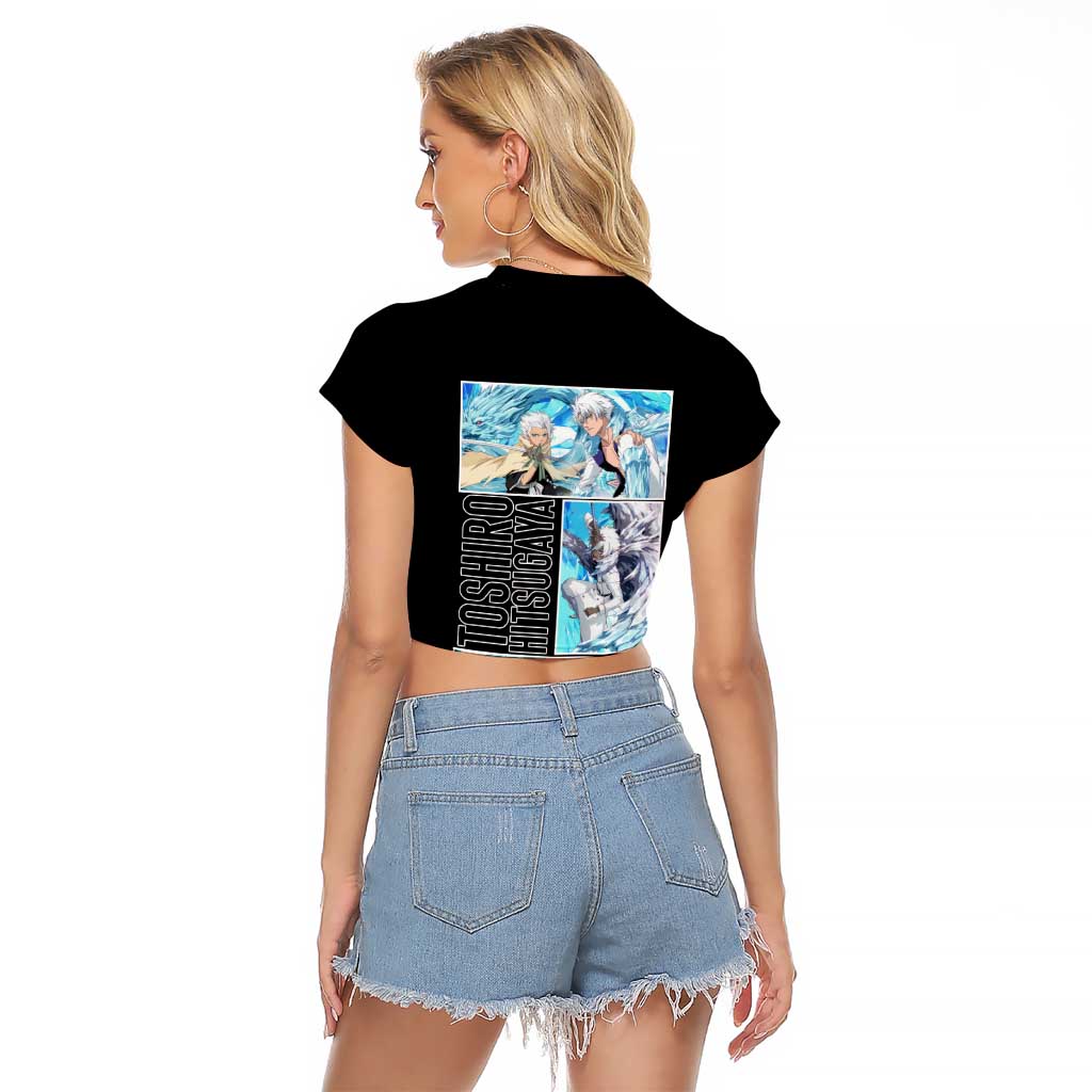 Toshiro Hitsugaya TYBWA Bleach Raglan Cropped T Shirt Anime Style