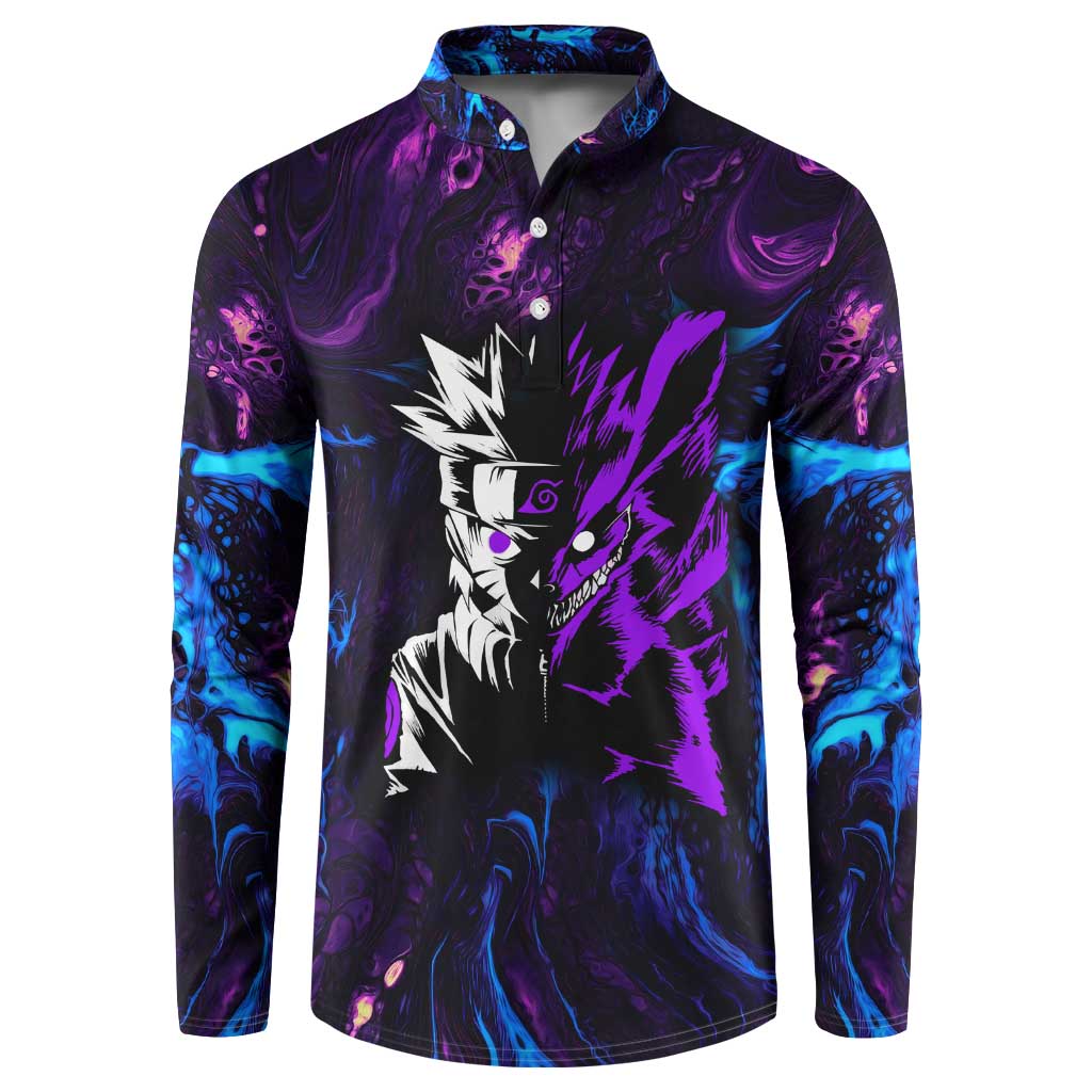 Naruto Awakened Beast Button Sweatshirt Anime Style