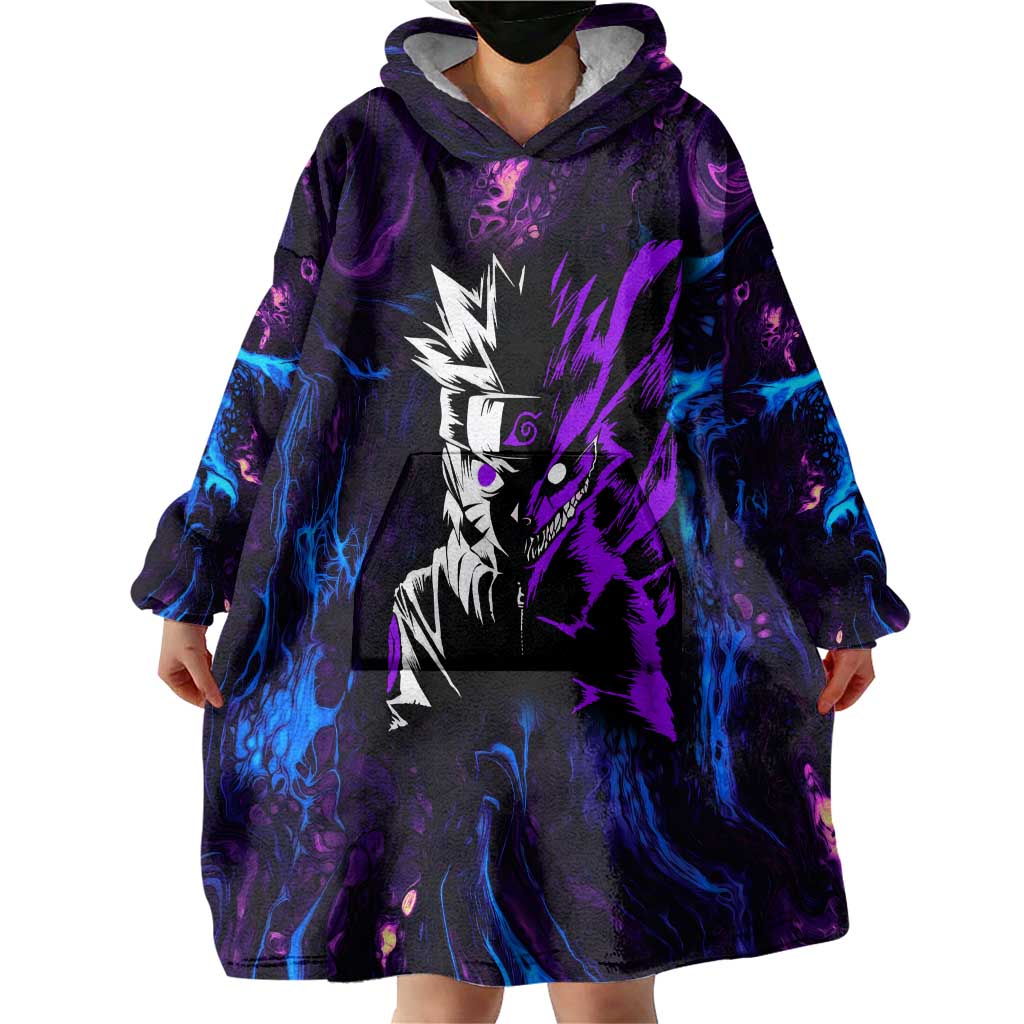 Naruto Awakened Beast Wearable Blanket Hoodie Anime Style