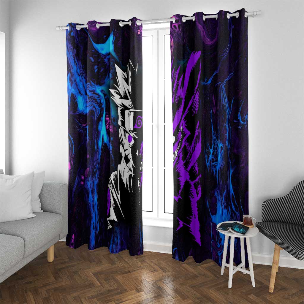 Naruto Awakened Beast Window Curtain Anime Style
