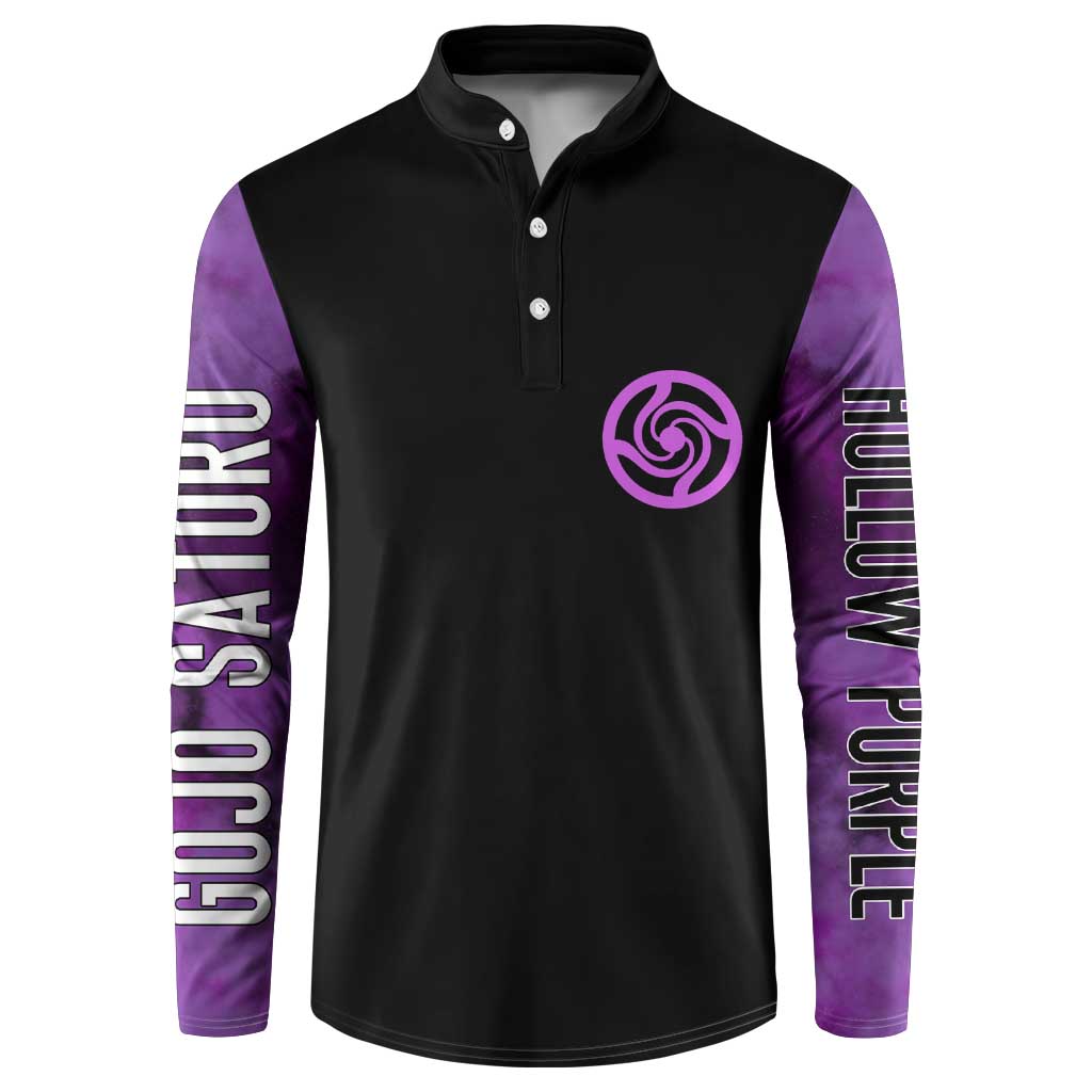 Gojo Satoru Hollow Purple Jujutsu Kaisen Button Sweatshirt Anime Style