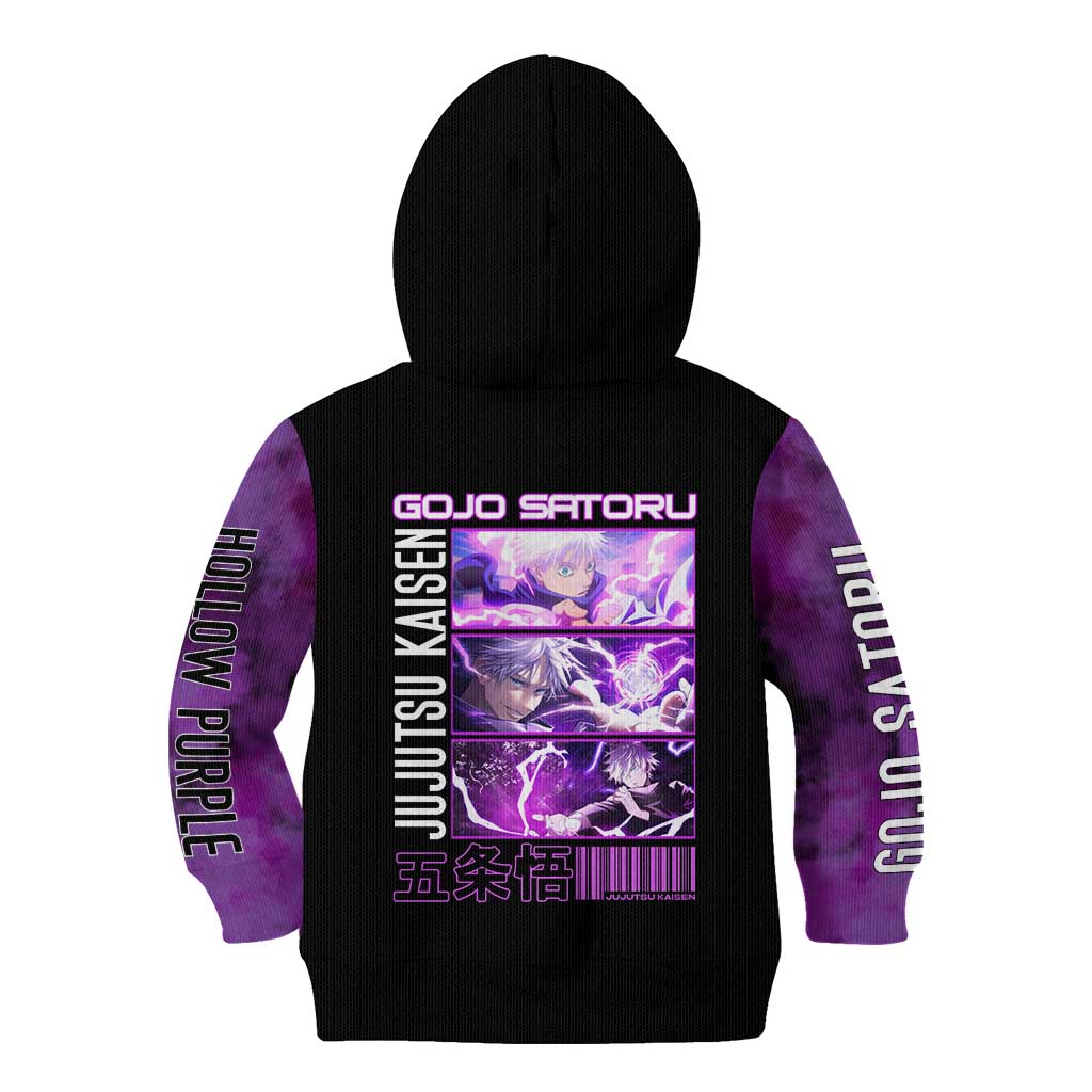 Gojo Satoru Hollow Purple Jujutsu Kaisen Kid Hoodie Anime Style