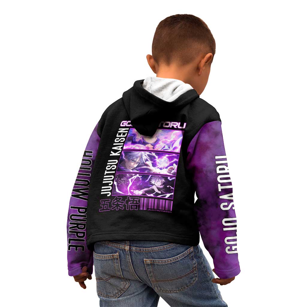 Gojo Satoru Hollow Purple Jujutsu Kaisen Kid Hoodie Anime Style