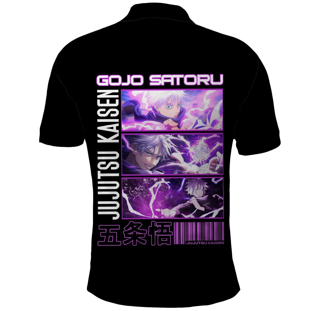 Gojo Satoru Hollow Purple Jujutsu Kaisen Polo Shirt Anime Style