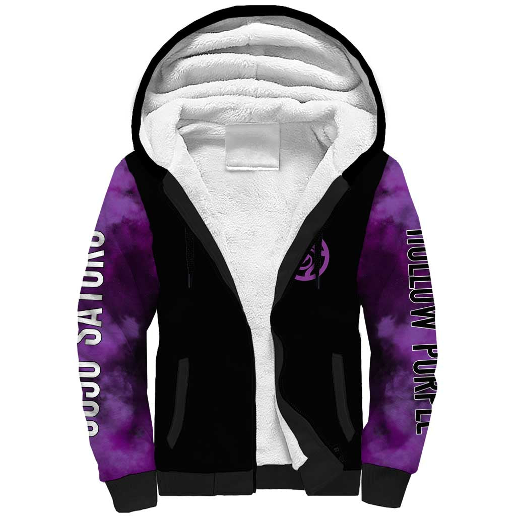 Gojo Satoru Hollow Purple Jujutsu Kaisen Sherpa Hoodie Anime Style