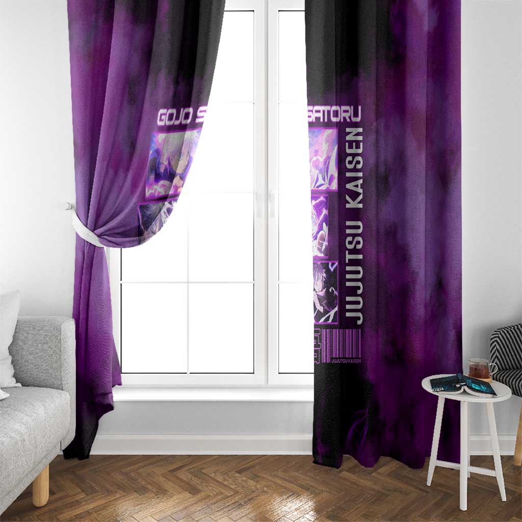 Gojo Satoru Hollow Purple Jujutsu Kaisen Window Curtain Anime Style
