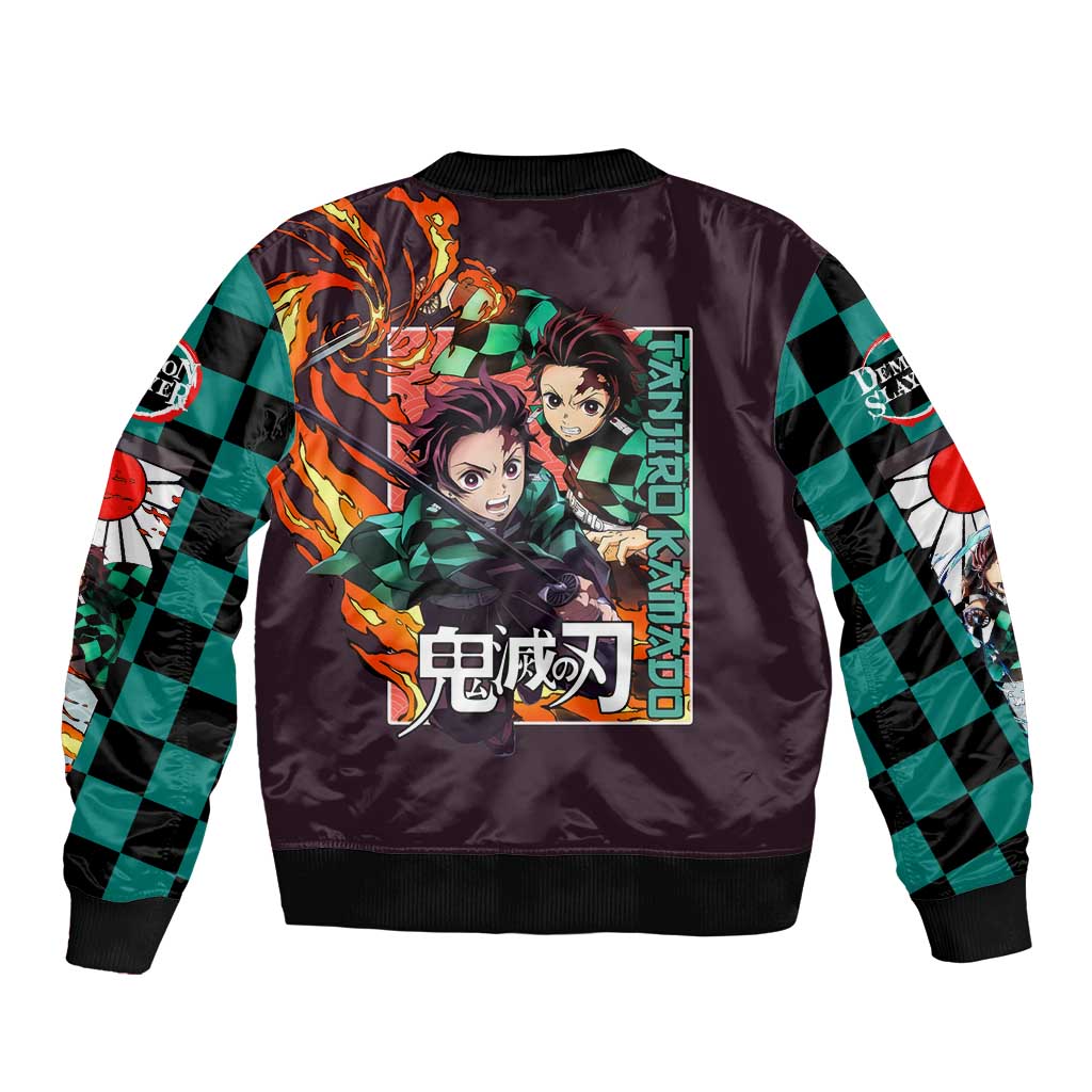 Kamado Tanjiro Demon Slayer Bomber Jacket Anime Style