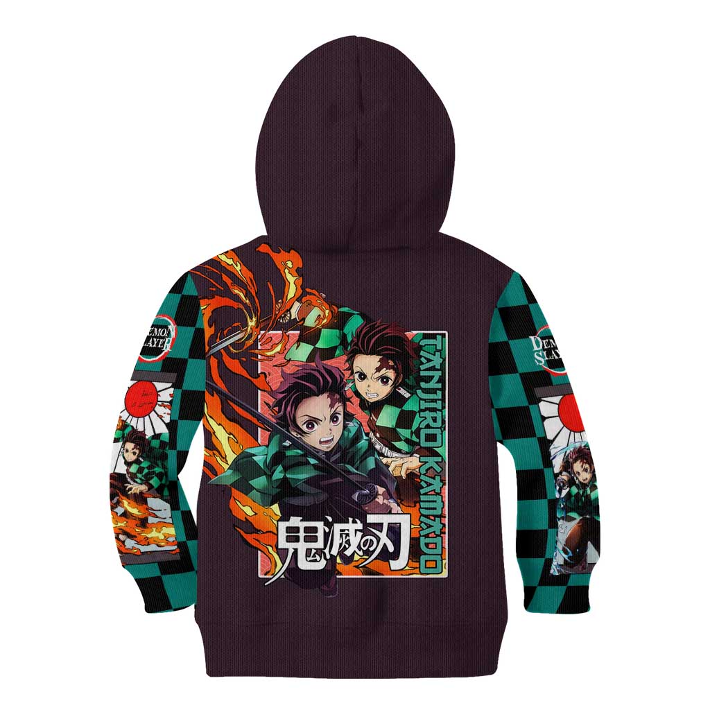 Kamado Tanjiro Demon Slayer Kid Hoodie Anime Style