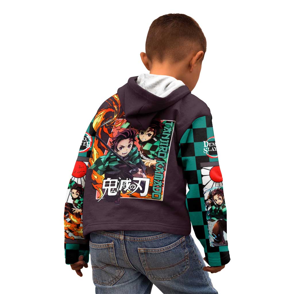 Kamado Tanjiro Demon Slayer Kid Hoodie Anime Style