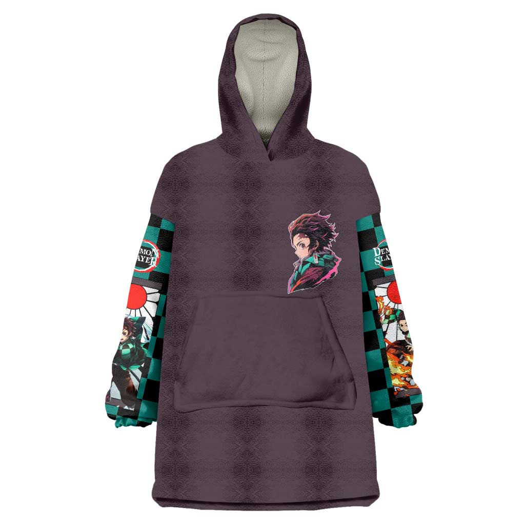 Kamado Tanjiro Demon Slayer Wearable Blanket Hoodie Anime Style