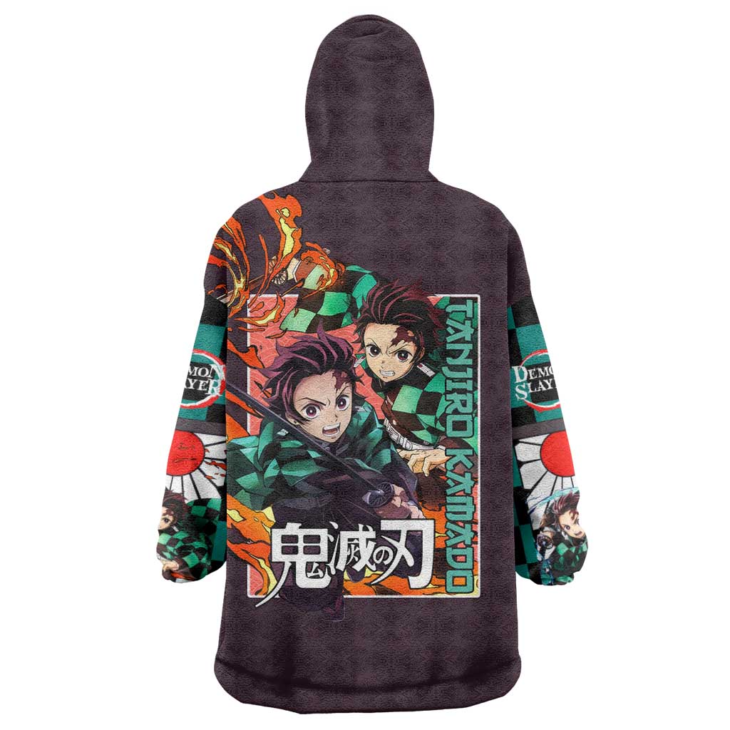 Kamado Tanjiro Demon Slayer Wearable Blanket Hoodie Anime Style