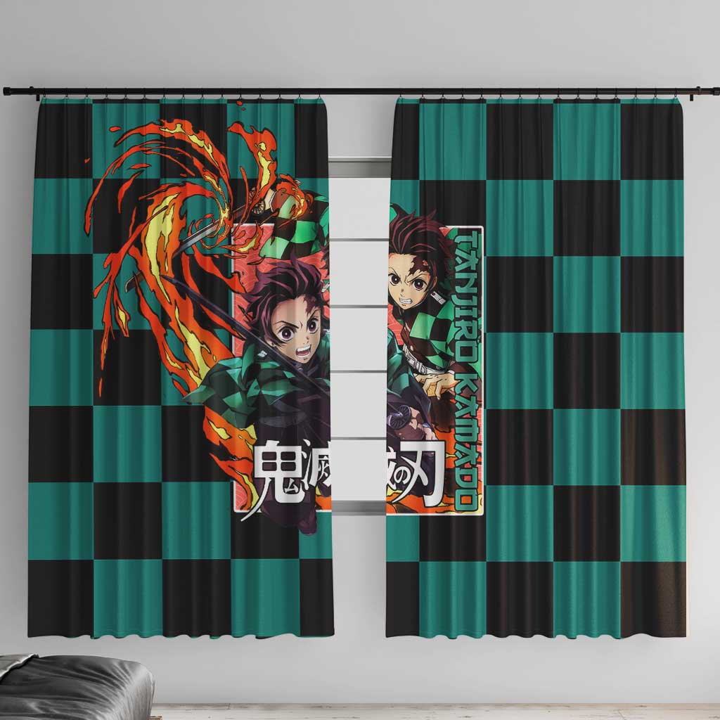 Kamado Tanjiro Demon Slayer Window Curtain Anime Style
