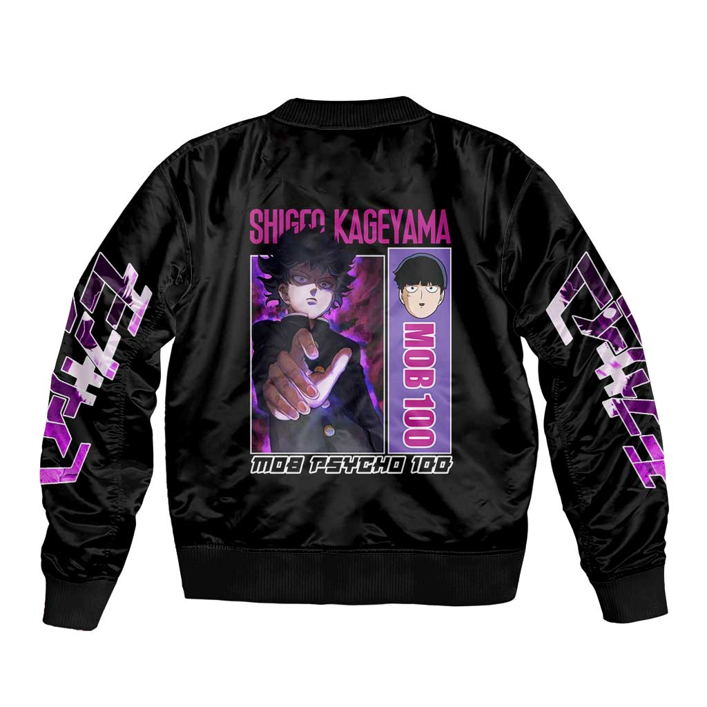Shigeo Kageyama Mob Psycho 100 Bomber Jacket Anime Style