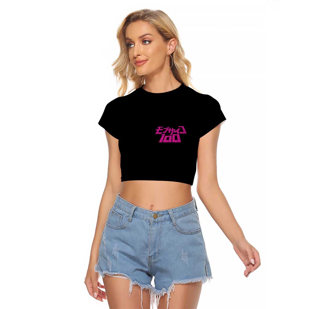 Shigeo Kageyama Mob Psycho 100 Raglan Cropped T Shirt Anime Style