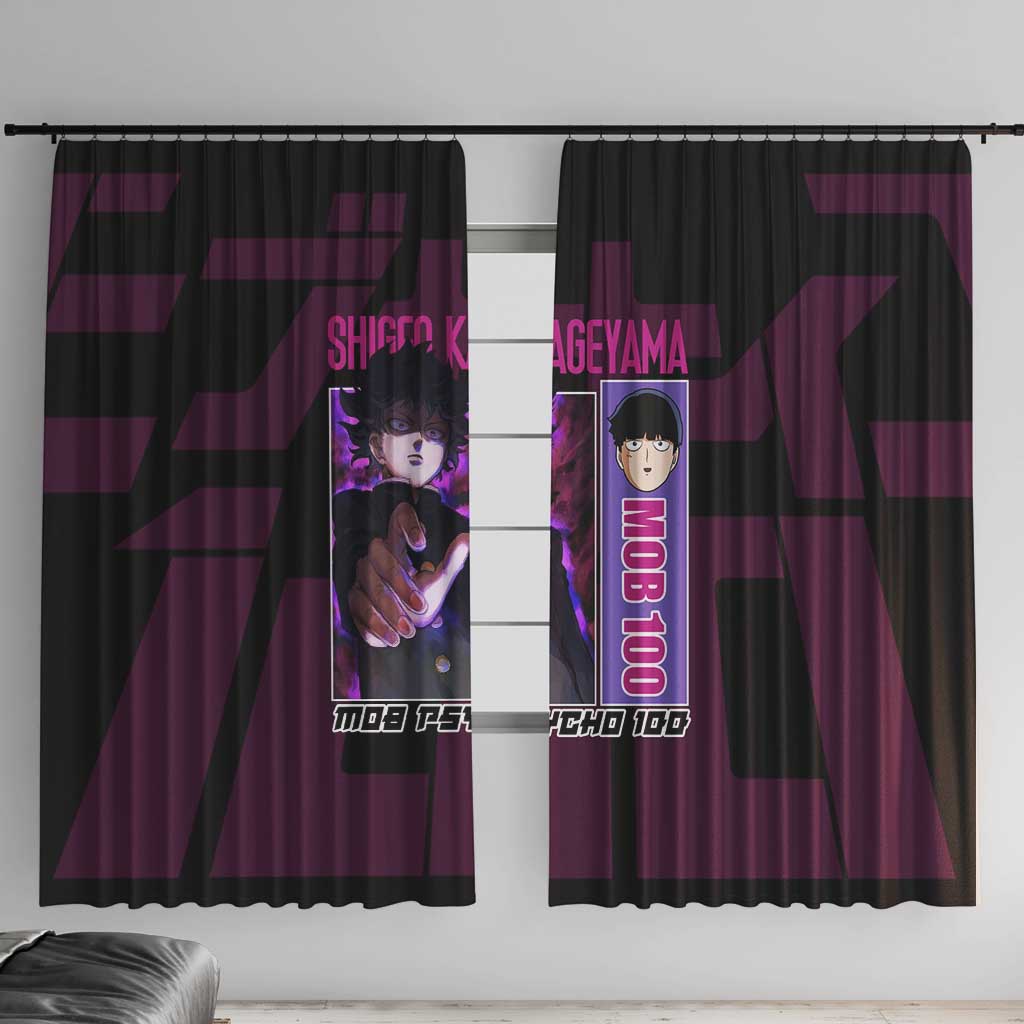 Shigeo Kageyama Mob Psycho 100 Window Curtain Anime Style
