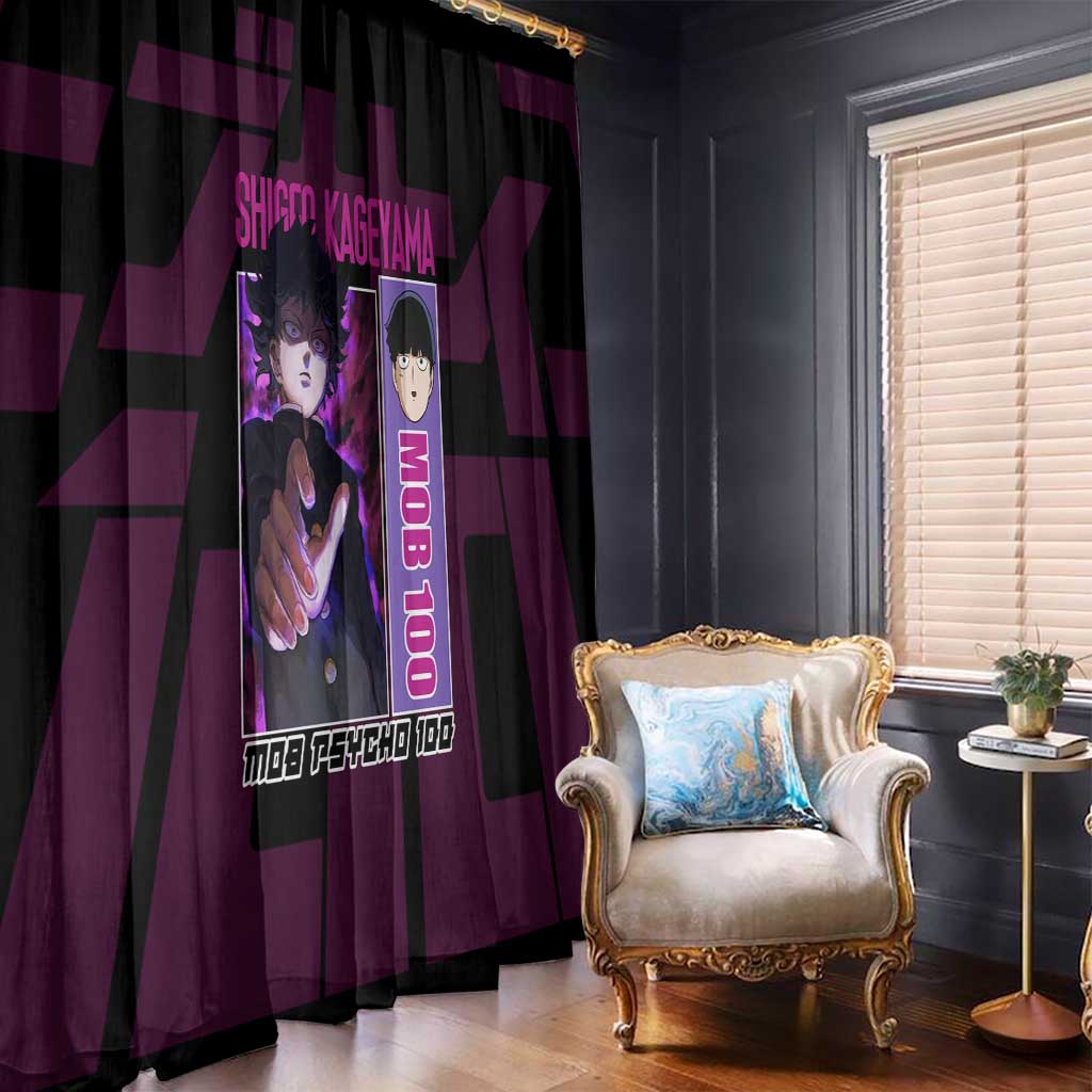 Shigeo Kageyama Mob Psycho 100 Window Curtain Anime Style