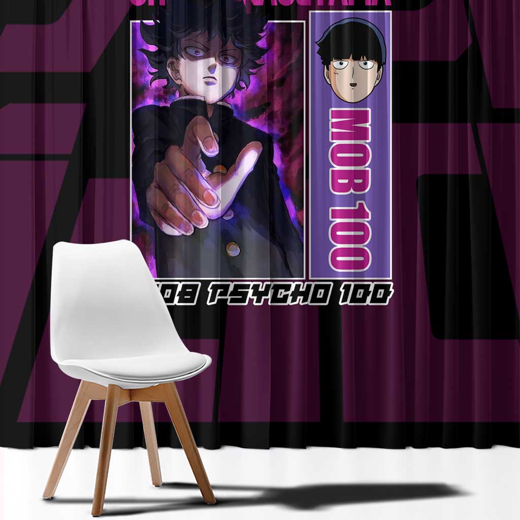 Shigeo Kageyama Mob Psycho 100 Window Curtain Anime Style