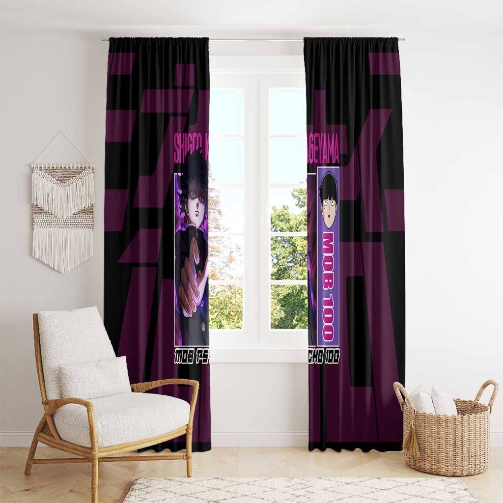 Shigeo Kageyama Mob Psycho 100 Window Curtain Anime Style