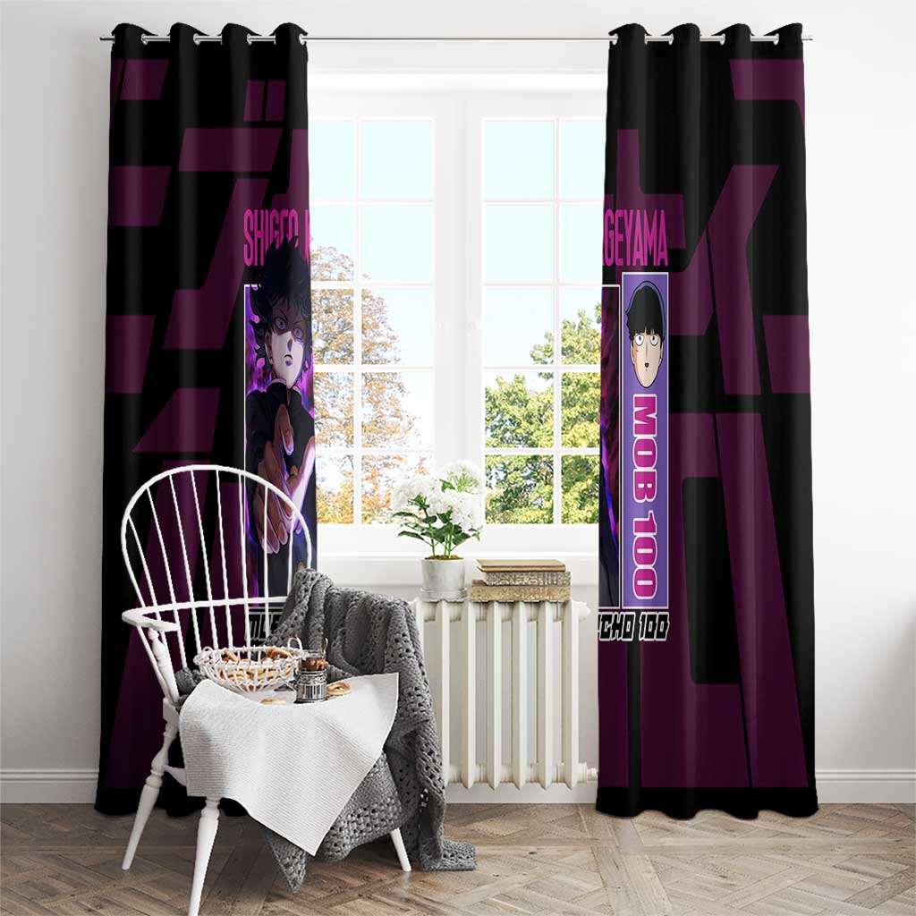 Shigeo Kageyama Mob Psycho 100 Window Curtain Anime Style