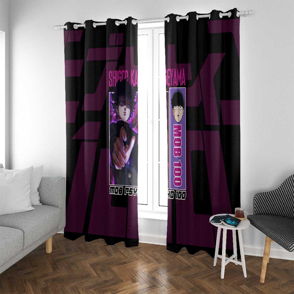 Shigeo Kageyama Mob Psycho 100 Window Curtain Anime Style