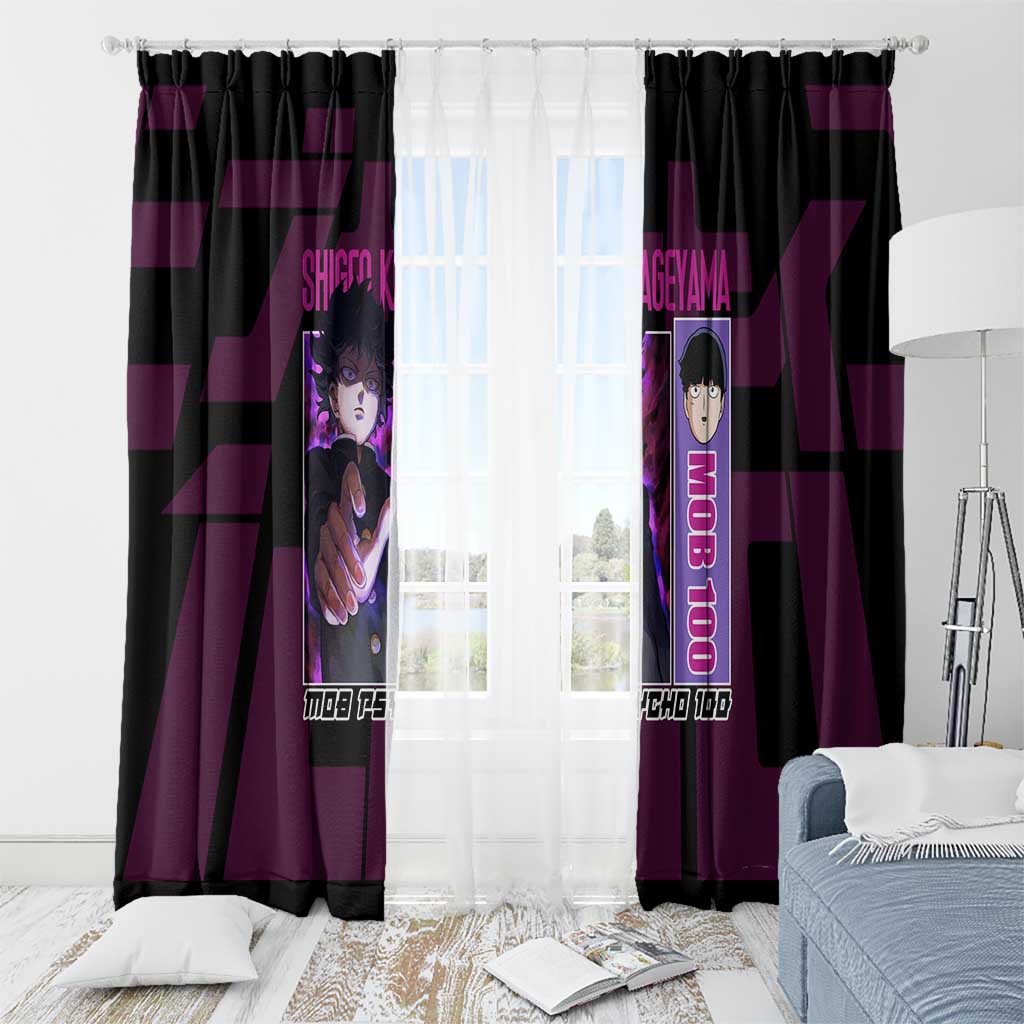 Shigeo Kageyama Mob Psycho 100 Window Curtain Anime Style