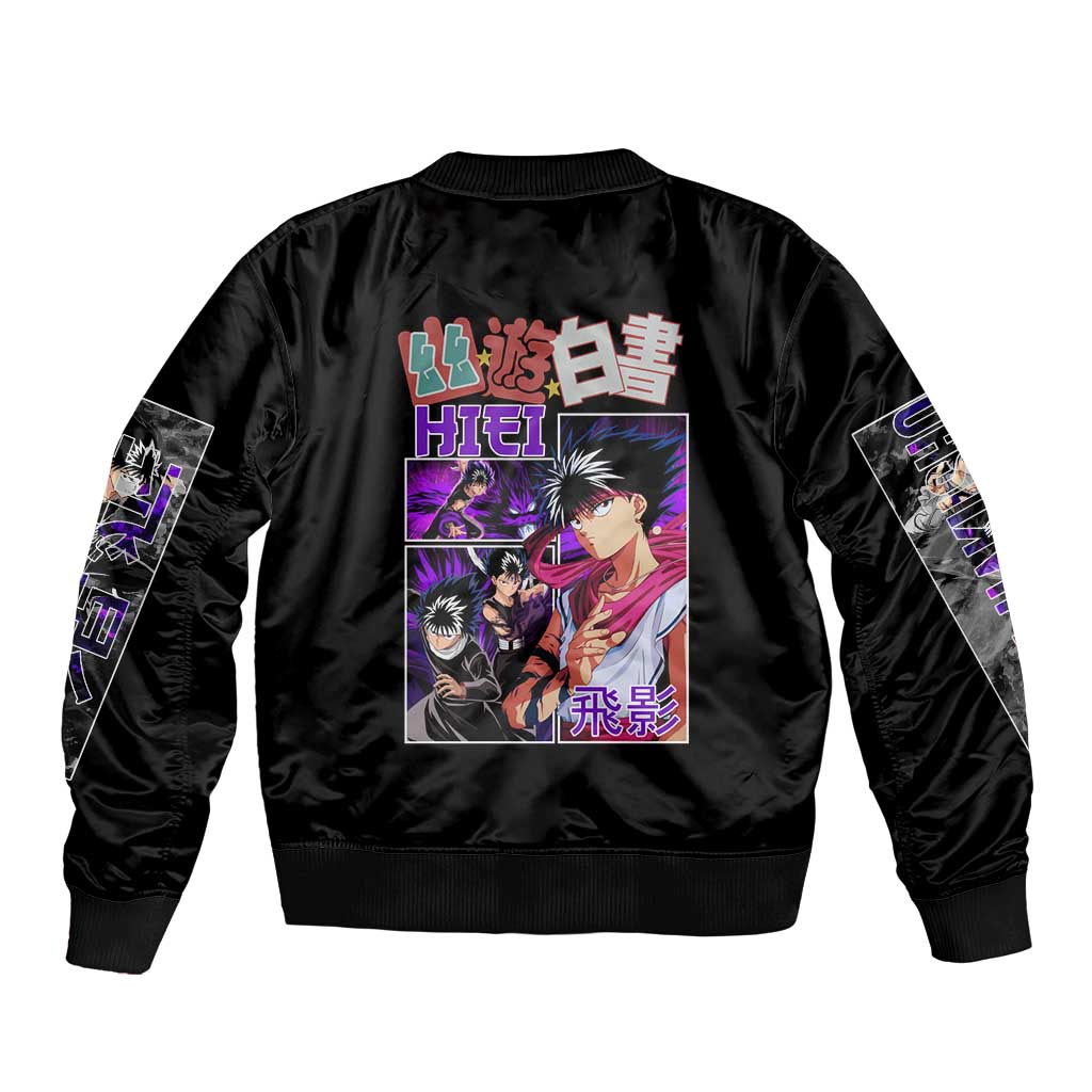 Hiei Yuyu Hakusho Bomber Jacket Anime Style