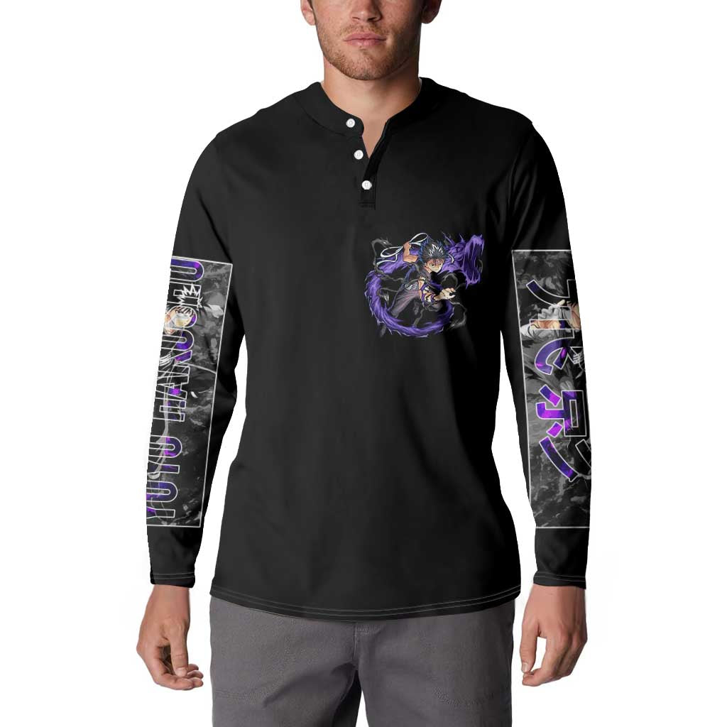 Hiei Yuyu Hakusho Button Sweatshirt Anime Style