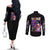 Hiei Yuyu Hakusho Couples Matching Off The Shoulder Long Sleeve Dress and Long Sleeve Button Shirt Anime Style
