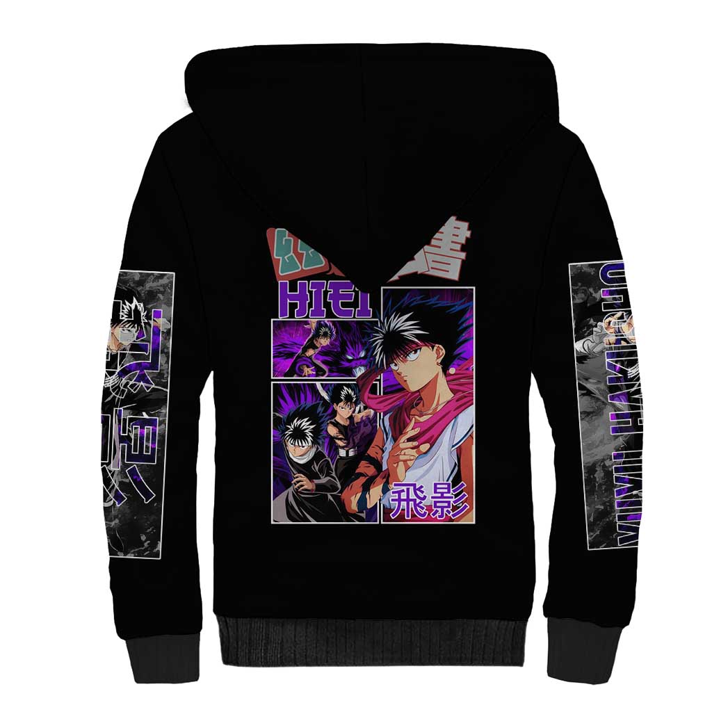 Hiei Yuyu Hakusho Sherpa Hoodie Anime Style