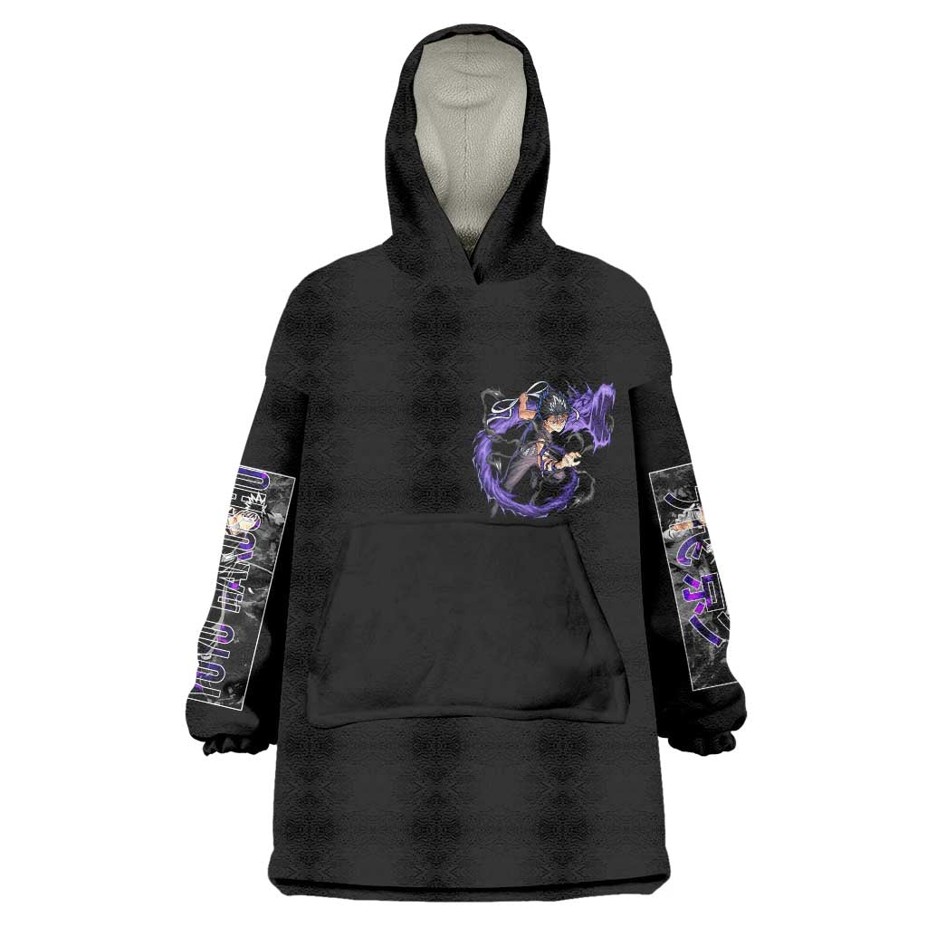 Hiei Yuyu Hakusho Wearable Blanket Hoodie Anime Style