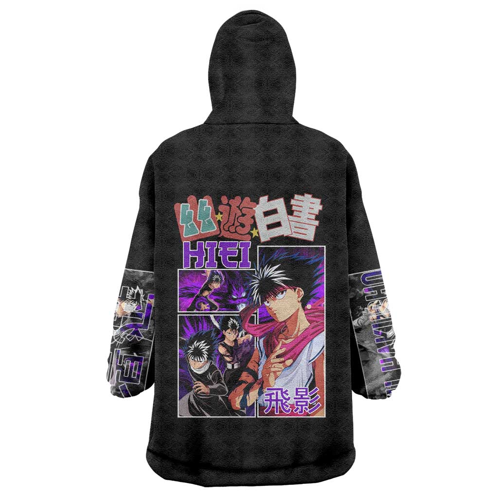 Hiei Yuyu Hakusho Wearable Blanket Hoodie Anime Style