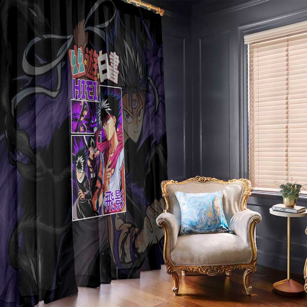 Hiei Yuyu Hakusho Window Curtain Anime Style