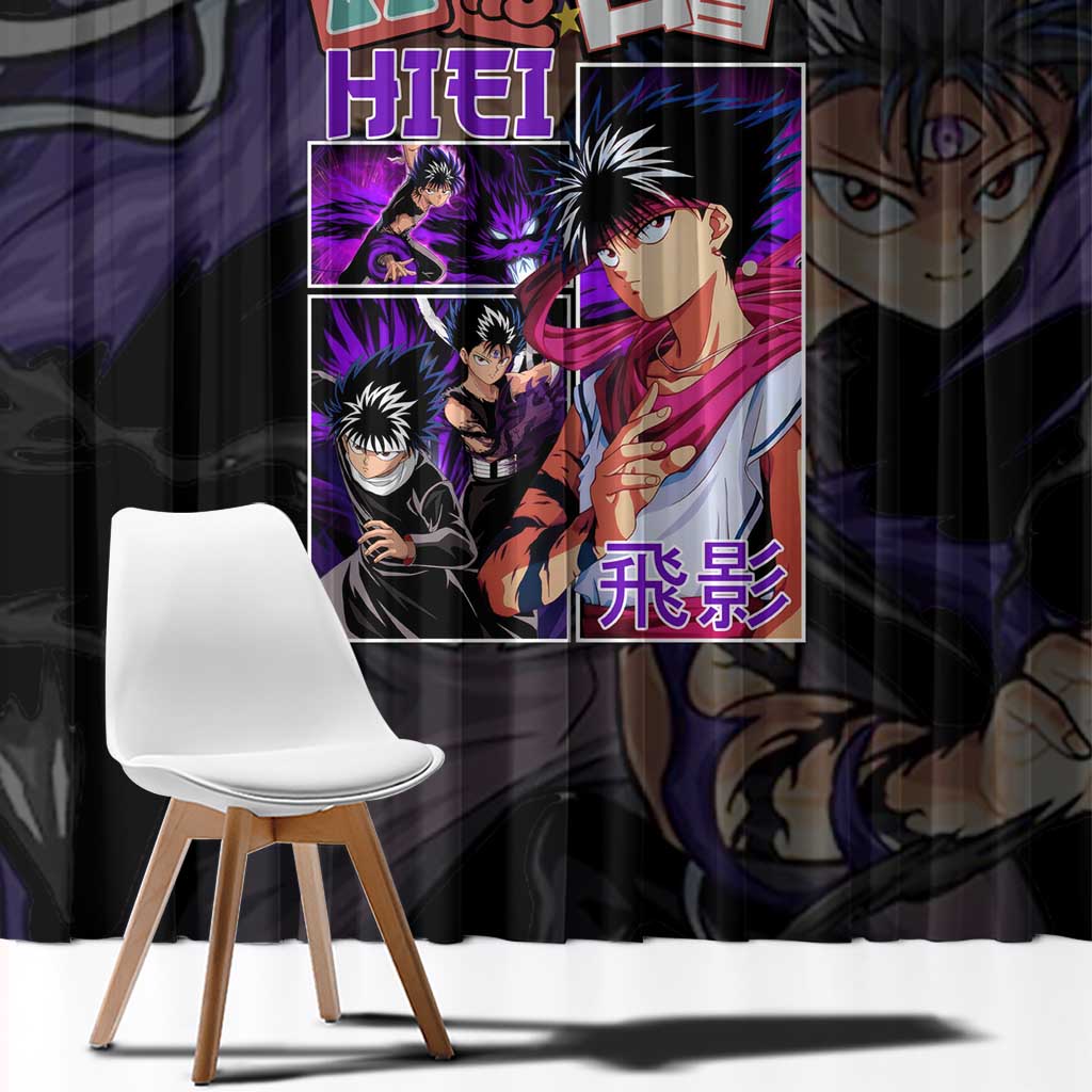 Hiei Yuyu Hakusho Window Curtain Anime Style