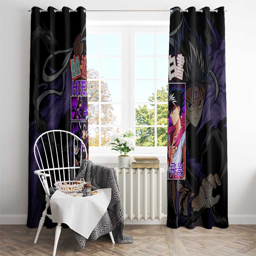 Hiei Yuyu Hakusho Window Curtain Anime Style