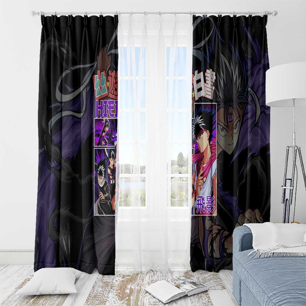 Hiei Yuyu Hakusho Window Curtain Anime Style