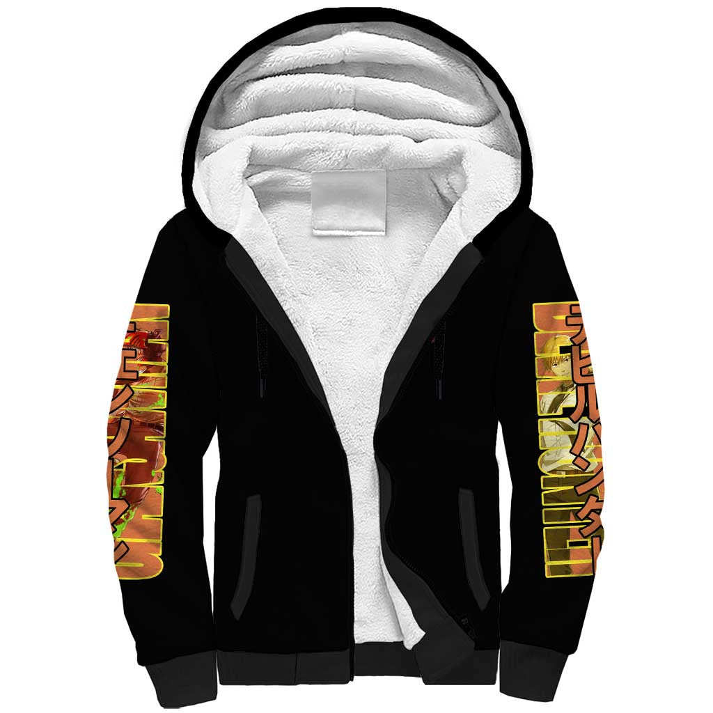 Denji Chainsaw Man Sherpa Hoodie Anime Style