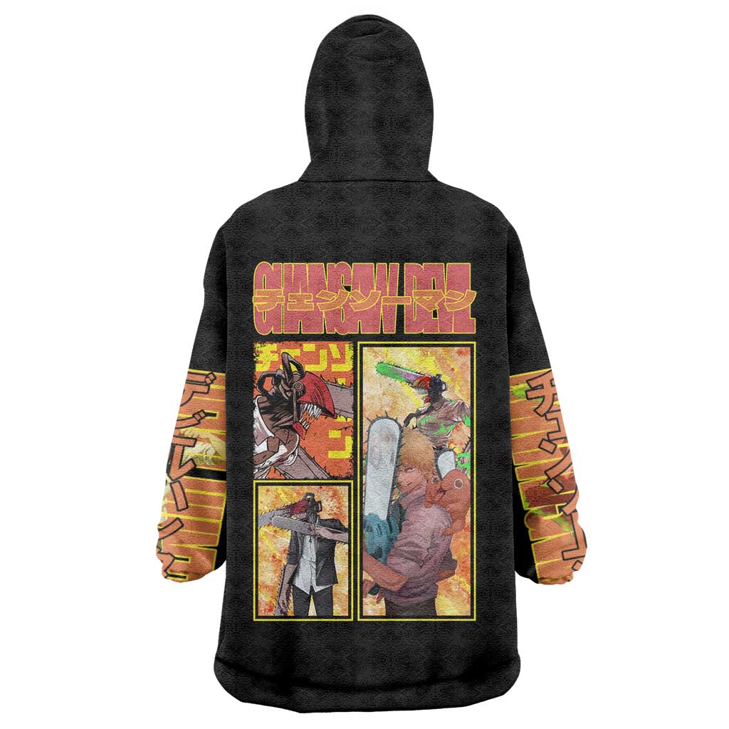 Denji Chainsaw Man Wearable Blanket Hoodie Anime Style