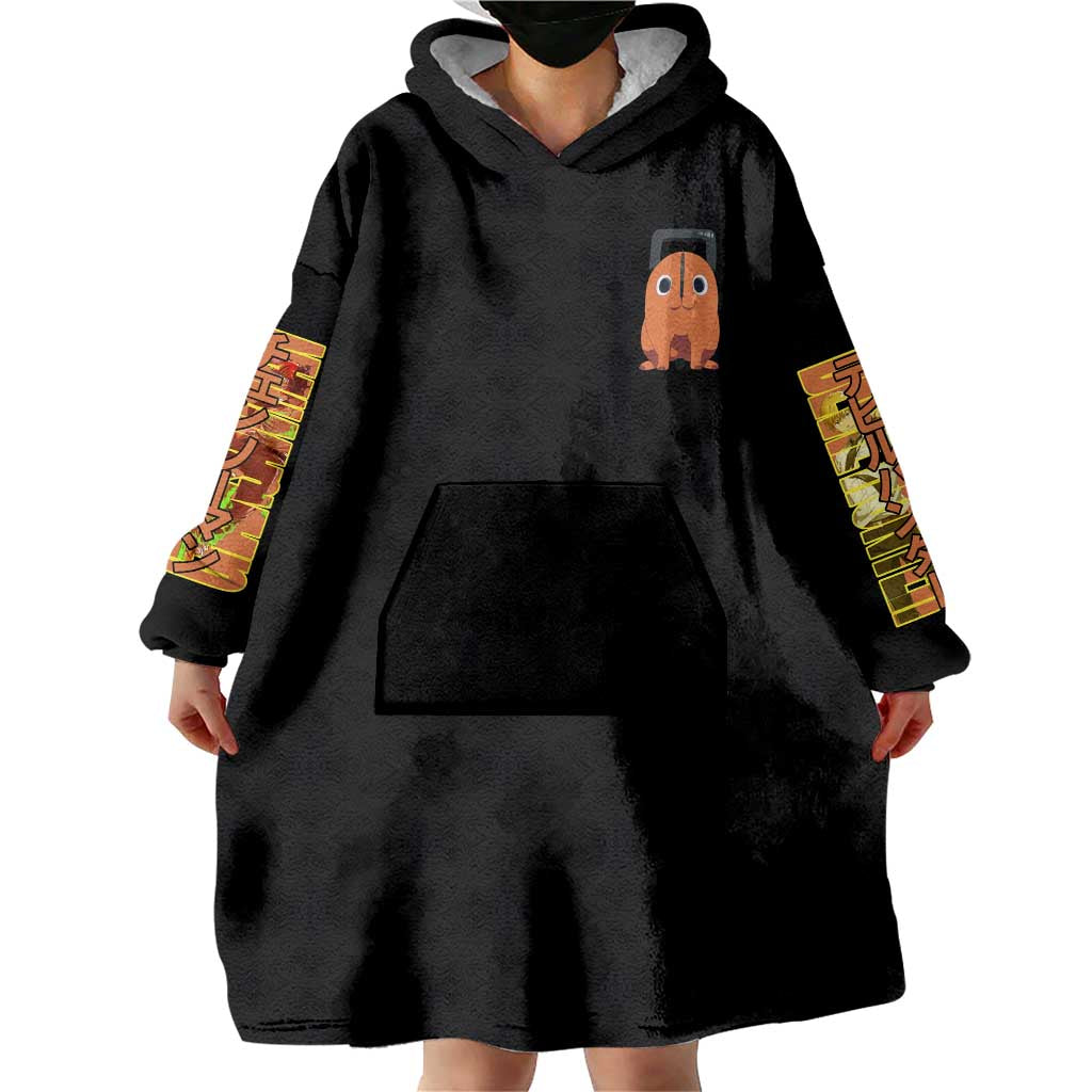 Denji Chainsaw Man Wearable Blanket Hoodie Anime Style