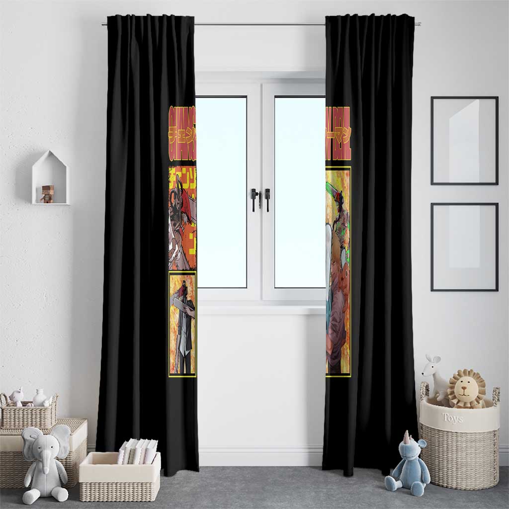 Denji Chainsaw Man Window Curtain Anime Style