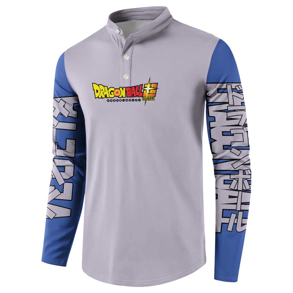 Vegeta Dragon Ball Z Button Sweatshirt Anime Style